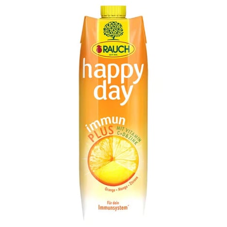 HAPPY DAY Immun Plus Orange-Mangue-Citron Vitamines C/D 1L