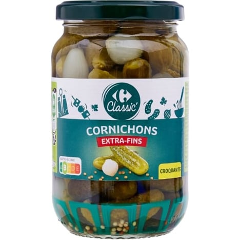 CARREFOUR Cornichons Extra Fins 185 g