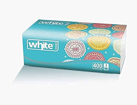 مناديل بيضاء 400 قطعة