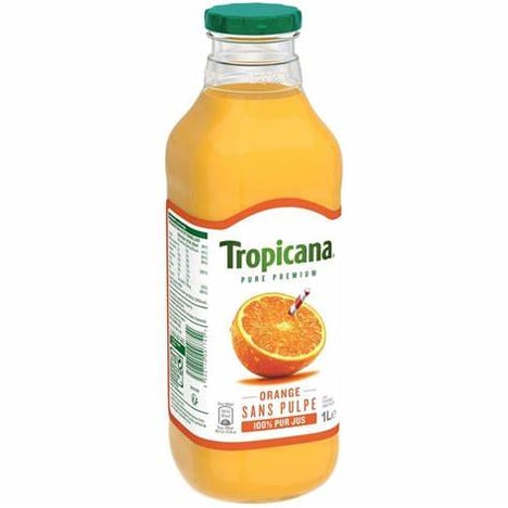TROPICANA Jus d'Orange du Brésil Sans Pulpe 1 L