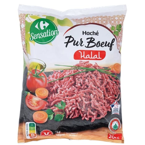 PLENA TUDBOM Viande Hachée de Bœuf Halal 500g