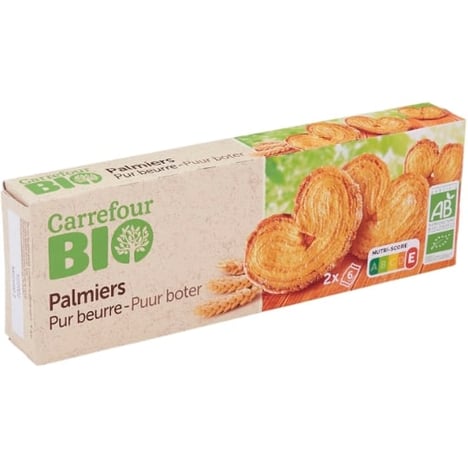 CARREFOUR BIO Biscuits Palmiers 100 g