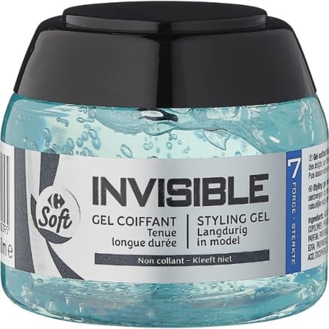 CARREFOUR Gel Coiffant Force 7 Invisible 250ml