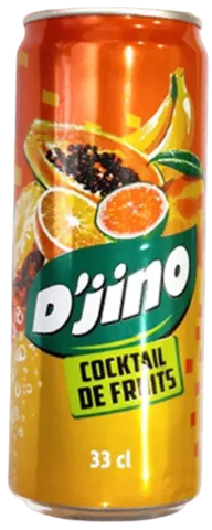 DJINO Cocktail de Fruits Pack de 120 Canettes 33 cl