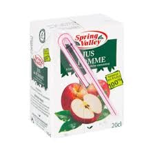 SPRING VALLEY Jus de Pomme 100% Pur Brique 200 ml