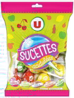 CARREFOUR Sucettes Fruits et Cola 192 g