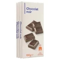 CARREFOUR Chocolat Noir 50% Lot de 3x100 g