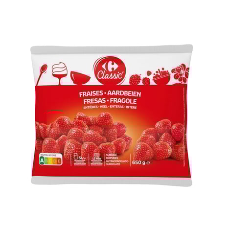 CARREFOUR Fraises Entières Surgelées 650g