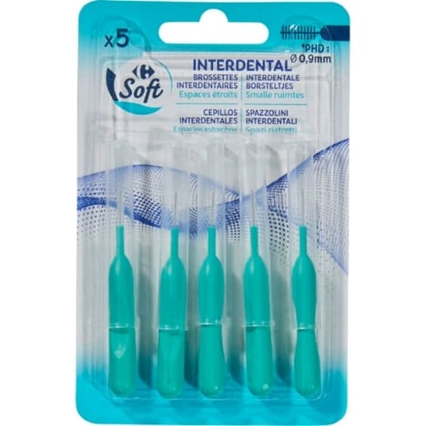 CARREFOUR Brossettes Interdentaires Pack de 5