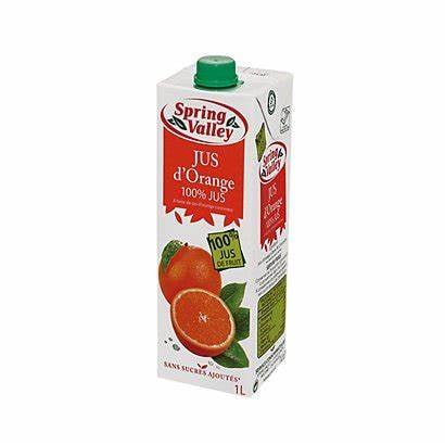 SPRING VALLEY Jus d'Orange 100% Pur Brique 200 ml