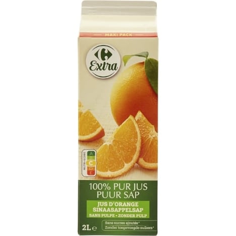 CARREFOUR Pur Jus d'Orange Brique 2 L