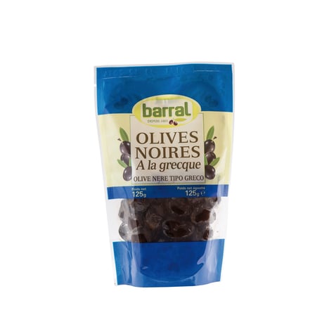 BARRAL Olives Noires à la Grecque Sachet 125g
