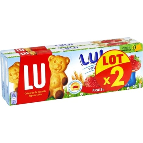 MANDUL Gâteaux Fourrés Fraise 200g