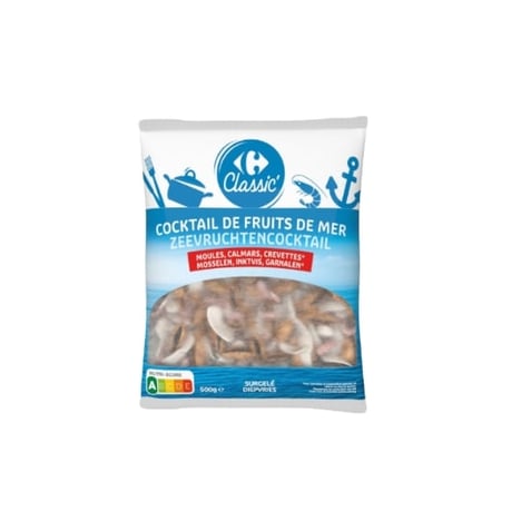 CARREFOUR Cocktail de Fruits de Mer Surgelé 500 g