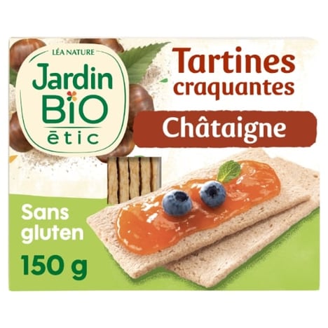 JARDIN BIO Tartines de Châtaigne Sans Sucre 50g