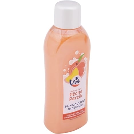 CARREFOUR Bain Moussant Parfum Pêche 1 L