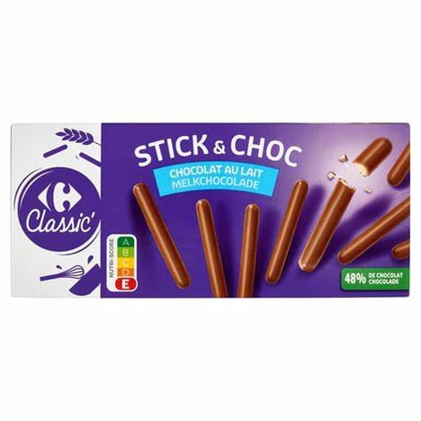 CARREFOUR Stick & Choc Chocolat au Lait 150 g