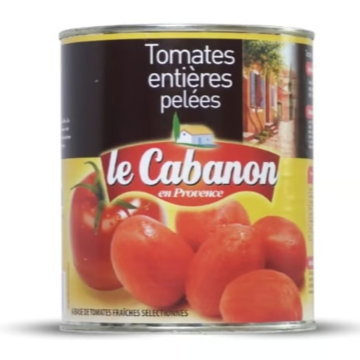 LE CABANON Tomates Entières Pelées Format 1/2