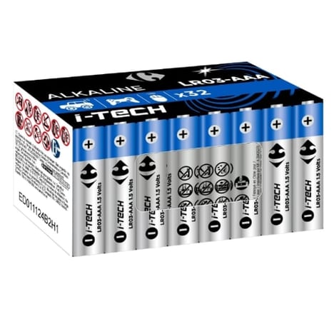 CARREFOUR Piles LR03 I-TECH Lot de 32
