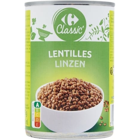 CARREFOUR Lentilles 1/2