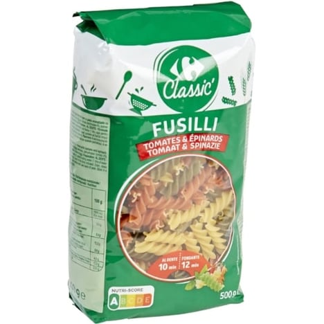 CARREFOUR Fusilli Tricolores 500 g