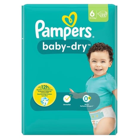 PAMPERS Baby Dry Taille 6 Pack de 22