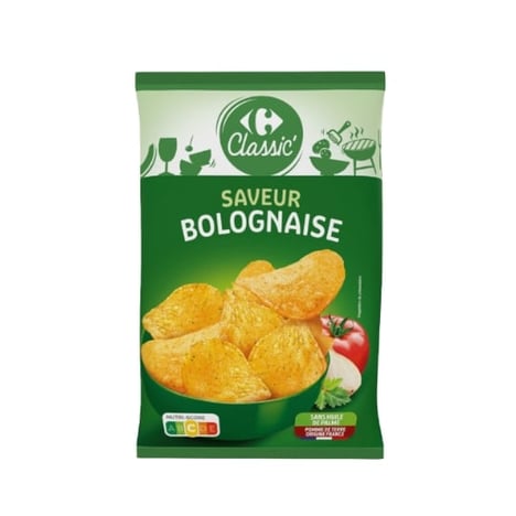 CARREFOUR Chips Goût Bolognaise à l'Huile de Tournesol 135 g
