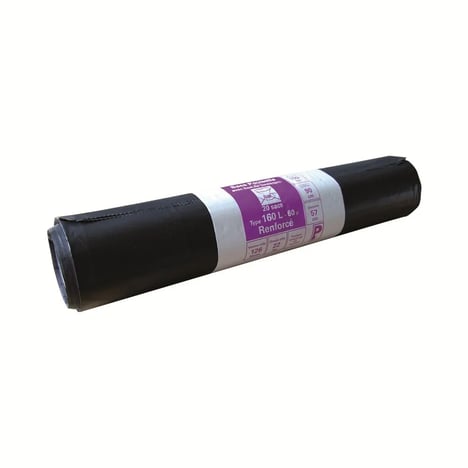 EMBALLAGE Sacs Poubelle Noirs 160L Lot de 20