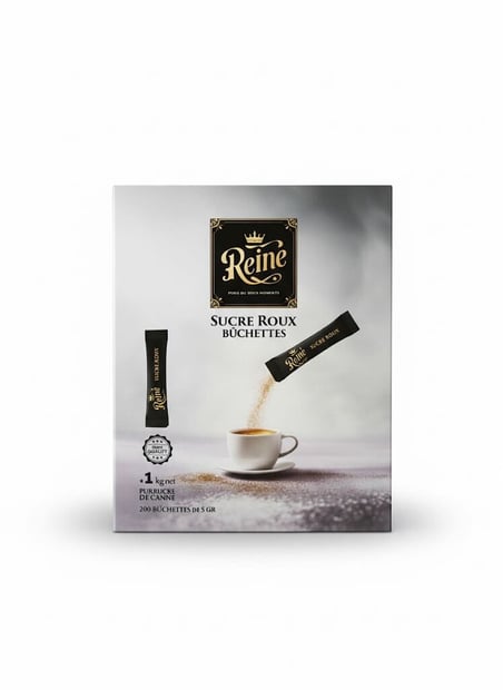 SUCAF Sucre Roux en Buchettes Pack de 200