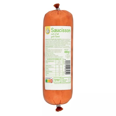CARREFOUR Saucisson à l'Ail Fumé de Volaille 400 g