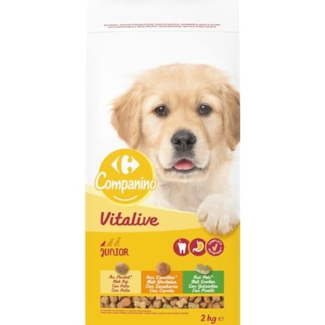 CARREFOUR Croquettes Légumes-Céréales pour Chiot 2 kg