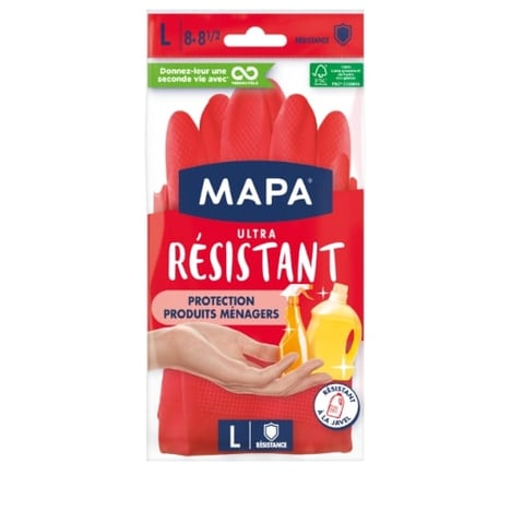 MAPA Gants Ménage Ultra Résistants Taille L