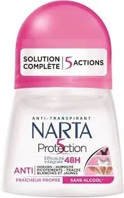 NARTA Déodorant Roll-On Protection 5 Femme 50 ml