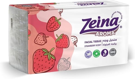 مناديل زينة 550 بعطر الفراولة