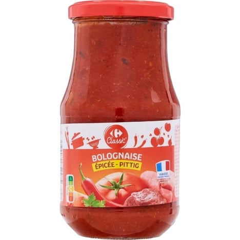 CARREFOUR Sauce Bolognaise Épicée 420 g