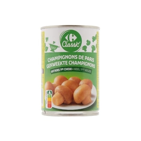 CARREFOUR Champignons Entiers 1er Choix Format 1/2