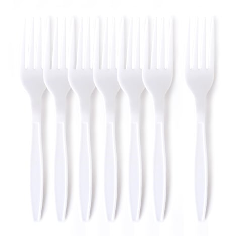 GPI Fourchettes Plastique Blanches Lot de 100