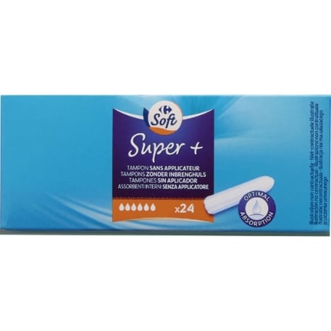 CARREFOUR Tampons Sans Applicateur Super+ 24 unités