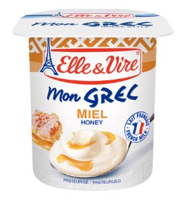 ELLE & VIRE Mon Grec au Miel Pack de 4x125g