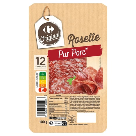 CARREFOUR Rosette 10 Tranches 100g