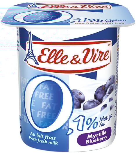 ELLE & VIRE Mon Grec à la Française Myrtille 4x125 g