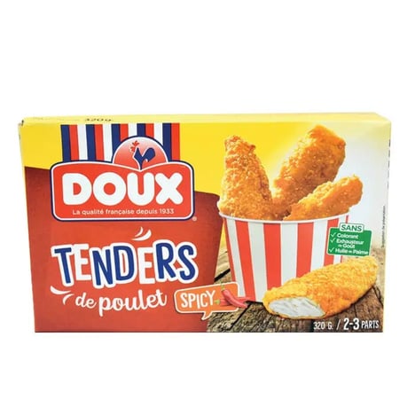 DOUX Tenders de Poulet Panés Épicés 320 g