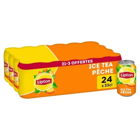 LIPTON Ice Tea Pêche Boîte 33 cl