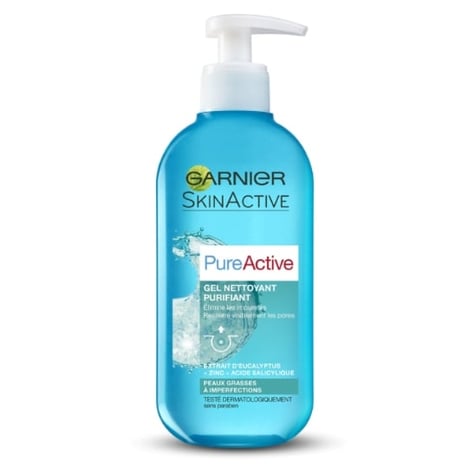 GARNIER Pure Active Gel Nettoyant Assainissant 200ml