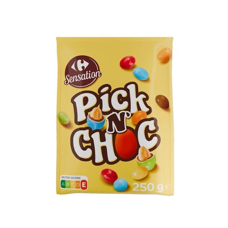 CARREFOUR Cacahuètes Enrobées Chocolat 250g