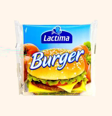 LACTIMA Fromage Fondu pour Burger 6 Tranches 130g