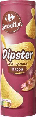 CARREFOUR Dipster Tuiles Goût Bacon 175 g