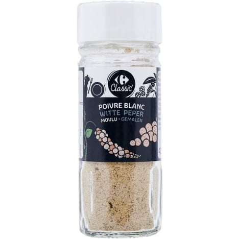 CARREFOUR Poivre Blanc Moulu 42 g