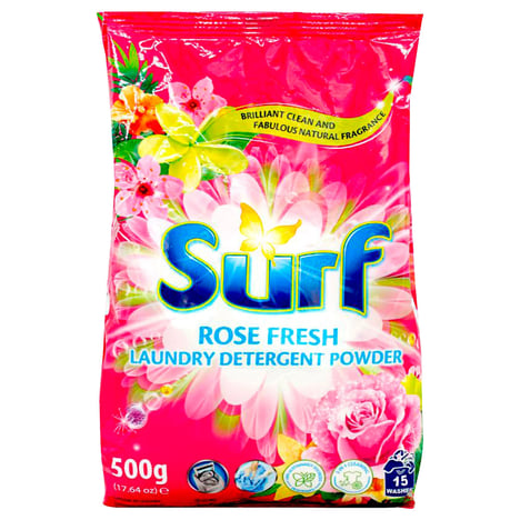 SURF Lessive en Poudre Rose Fresh 500 g