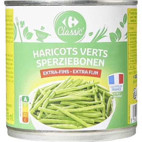 CARREFOUR Haricots Verts Extra Fins 400 g